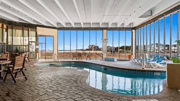 Indoor pool, a heated pool