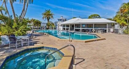 Waterfront, PRIVATE beach access via free water taxi from condo property.