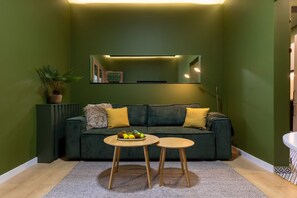 Apartment, 1 Queen Bed with Sofa bed, Non Smoking, Kitchen | Living area | Flat-screen TV - Cismigiu Park - Gorgeous 1BR Sanctuary (Bucharest)