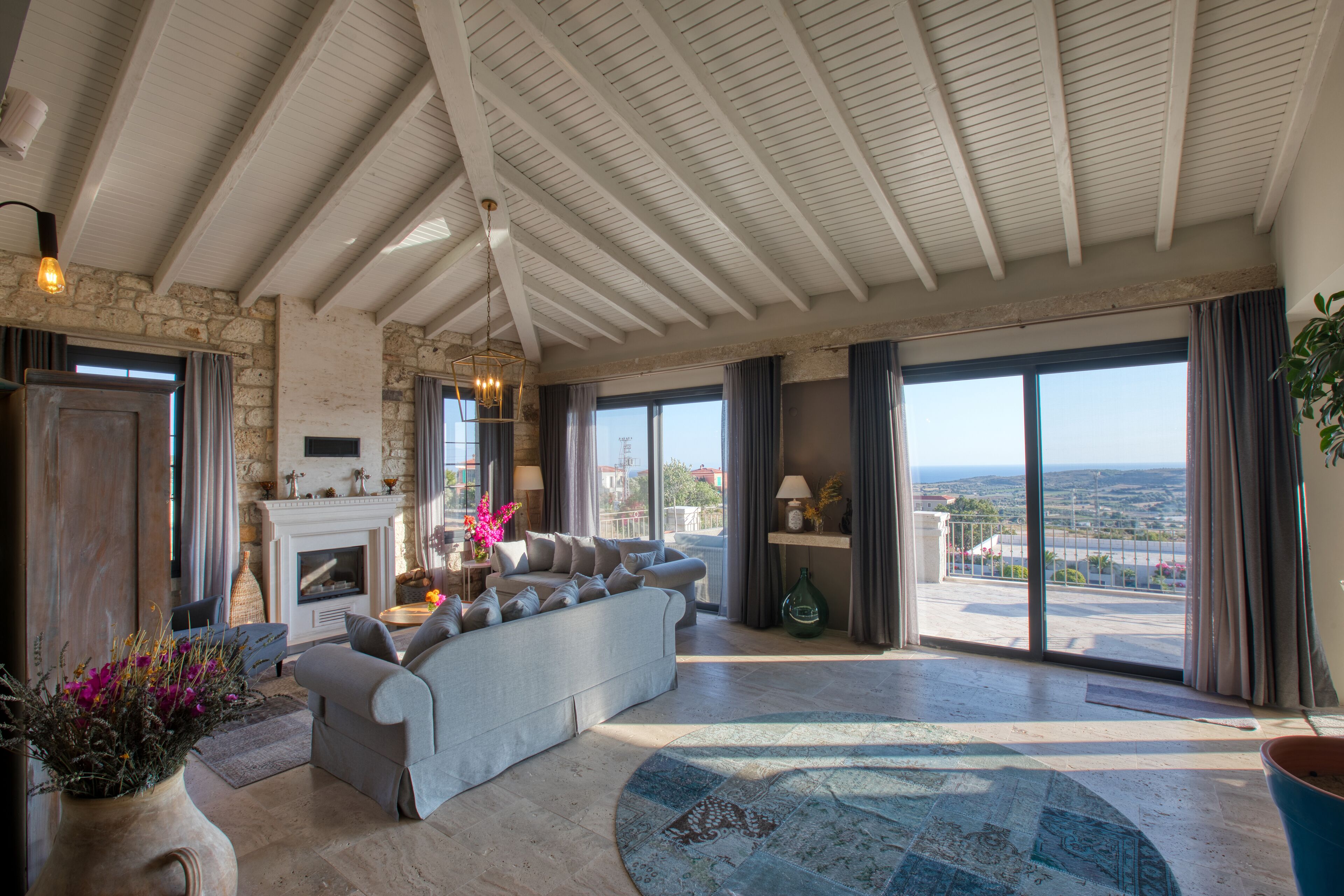 Deluxe-Villa, Meerblick | Wohnbereich