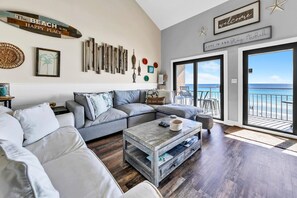 Leilighet, flere senger (Crystal Villas 12B) | Oppholdsområde