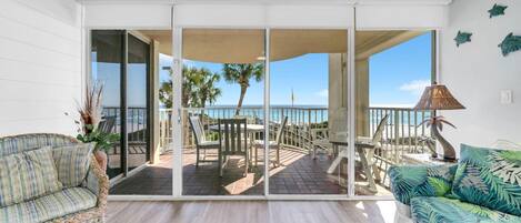 Appart'hÎtel, plusieurs lits, vue océan (Hidden Dunes Gulfside 206) | Coin séjour