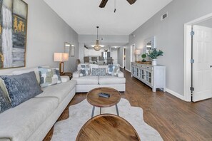 Condo, Multiple Beds, Ocean View (Leeward Key 1103) | Living area - Leeward Key 1103 (Miramar Beach)