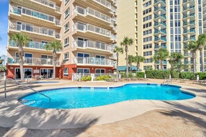 Lägenhet - flera sängar - havsutsikt (Destin Towers 102) | Pool | Utomhuspool