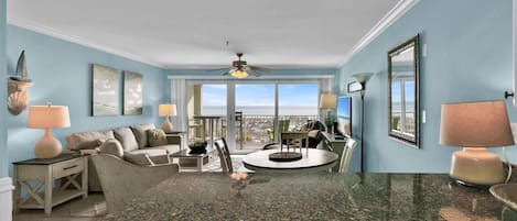 Condo, 1 King Bed with Sofa bed (Commodore's Retreat 102) | Living area