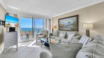 Apartment, Mehrere Betten, Meerblick (Destin on the Gulf 607) | Wohnbereich