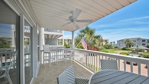 Apartment, Mehrere Betten, Blick auf den Innenhof (Seahaunts 6A) | Speisen im Freien