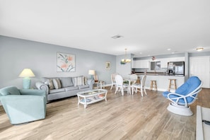 Condo, 1 King Bed with Sofa bed (Aegean 204) | Living area - Aegean 204 (Destin)