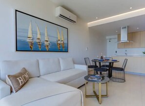 Living area - Apartamento en condominio en la playa (Nuevo Nayarit)