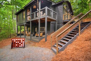 Exterior - Cold Plunge & Sauna! Rejuvenation Retreat, fireplace, Hot tub, firepit, Games! (Blue Ridge)