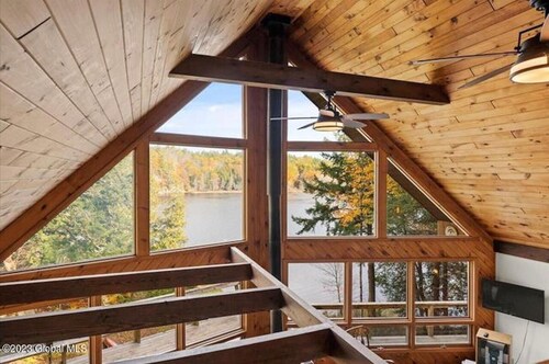 Beautiful lakefront house on Paradox lake with tremendous views and privacy.