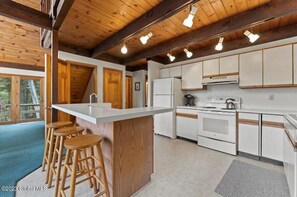 Fridge, microwave, stovetop, dishwasher - Beautiful lakefront house on Paradox lake with tremendous views and privacy. (Paradox)