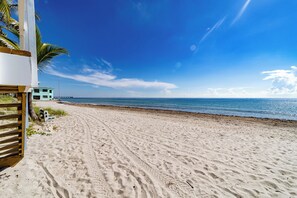 Plage, chaises longues, serviettes de plage