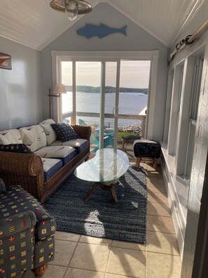 Smart TV, foosball, books, stereo - Whale Ledge Cottage - In the heart of Lubec with AMAZING Waterviews! (Lubec)
