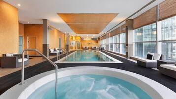 Indoor pool, outdoor pool