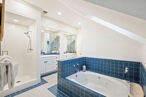 Douche, serviettes fournies