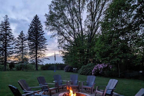 Fire Pit at Sunset