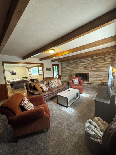 Experience Wichita living near WSU!  Fire Pit, Pool Table, and Arcade games.