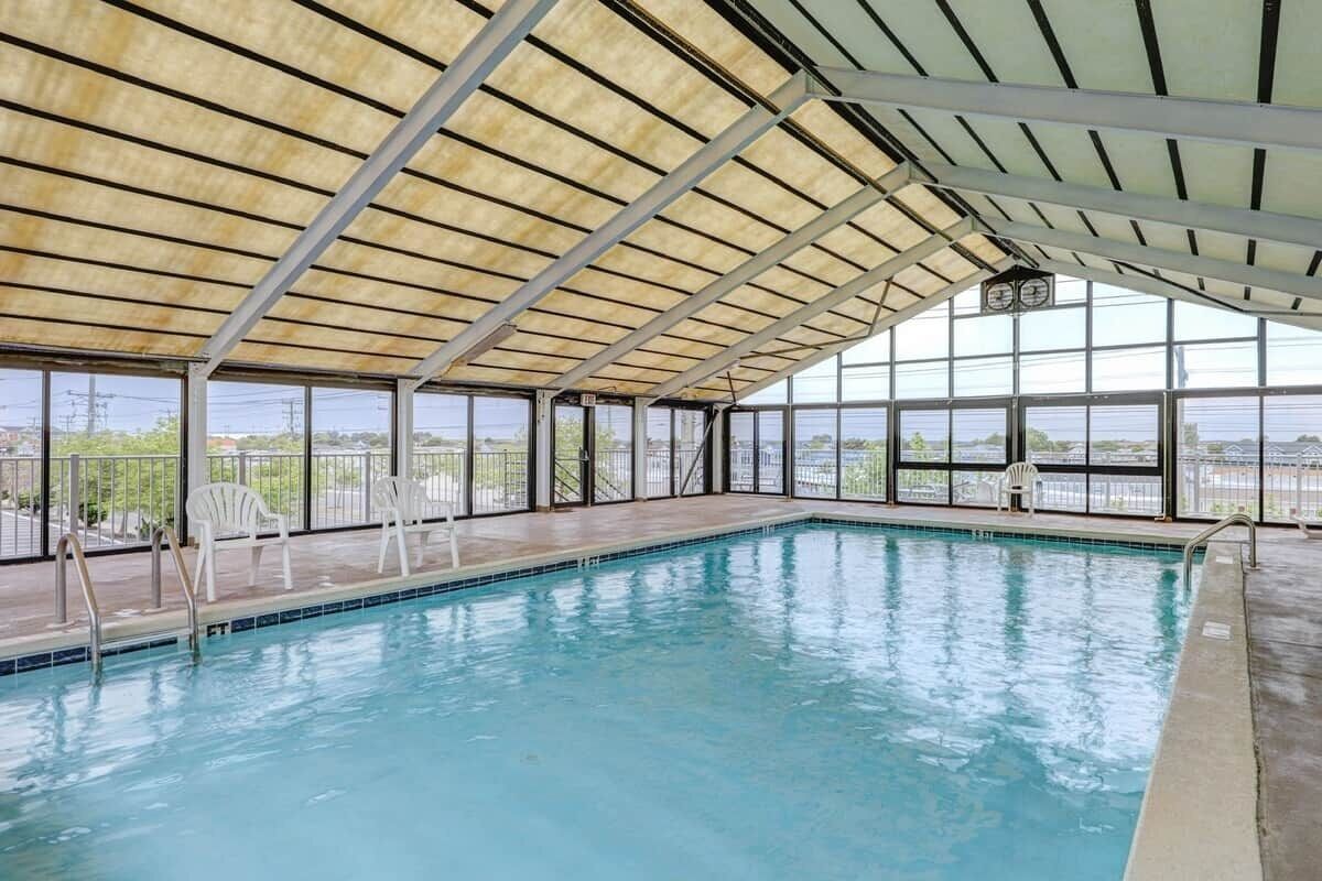 Indoor pool, a heated pool