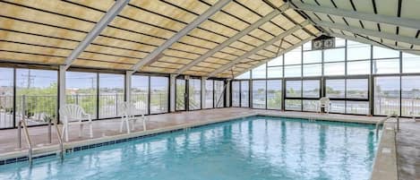 Indoor pool, a heated pool