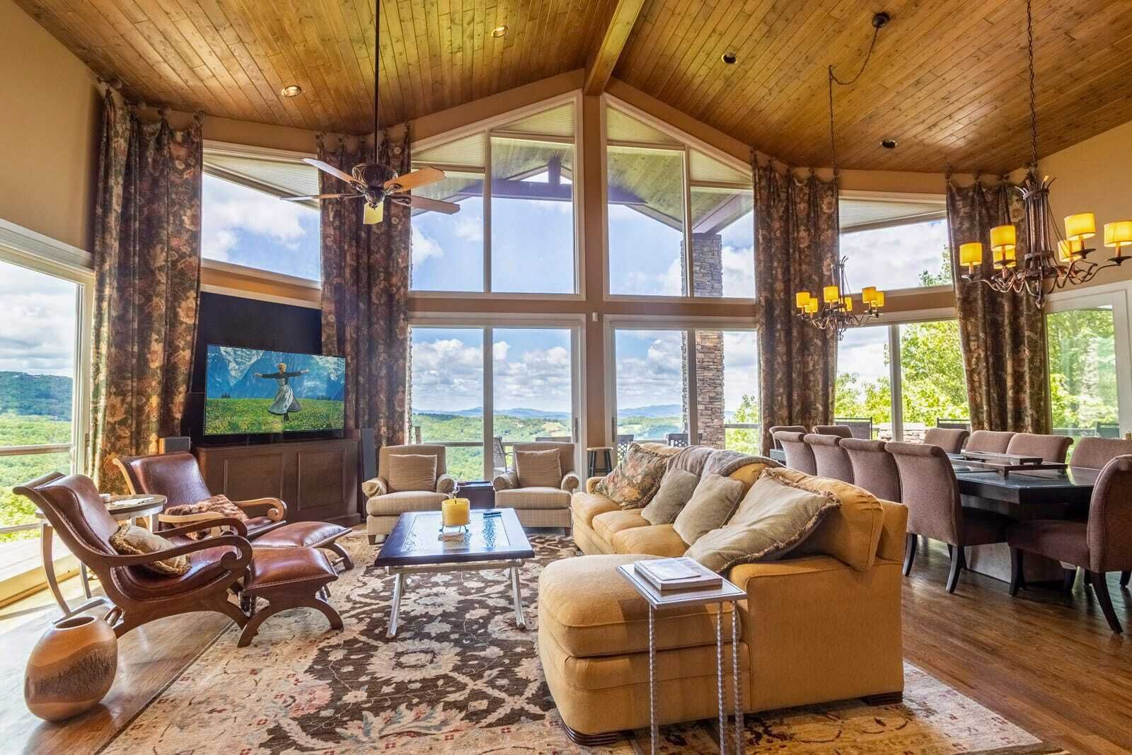 Smart TV, fireplace, table football, books