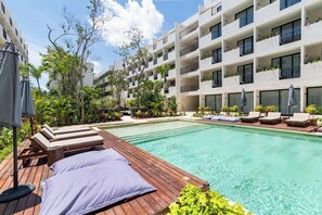 2 outdoor pools, open 7:00 AM to 10:00 PM, pool umbrellas, sun loungers - Xibalba 2 Bedrooms By Sady Powerful (Tulum)