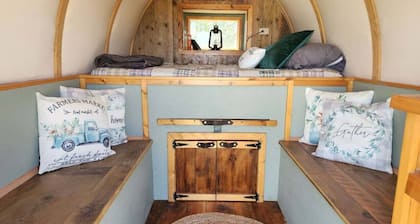 Sheep Wagon One⁓Teton Views⁓Glamping⁓Working Ranch