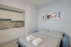 1 habitación, tabla de planchar con plancha, wifi y ropa de cama 