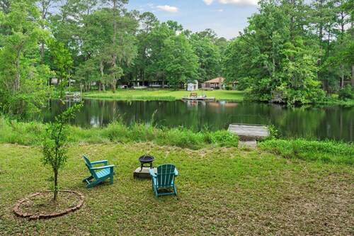 Waterfront Log home near Savannah Downtown