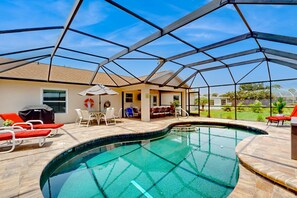 Una piscina riscaldata