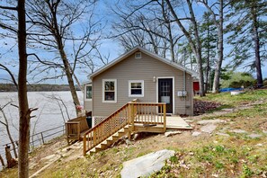 Exterior - Waterfront, dog-friendly cabin on China Lake with dock, canoe & firepit (China)