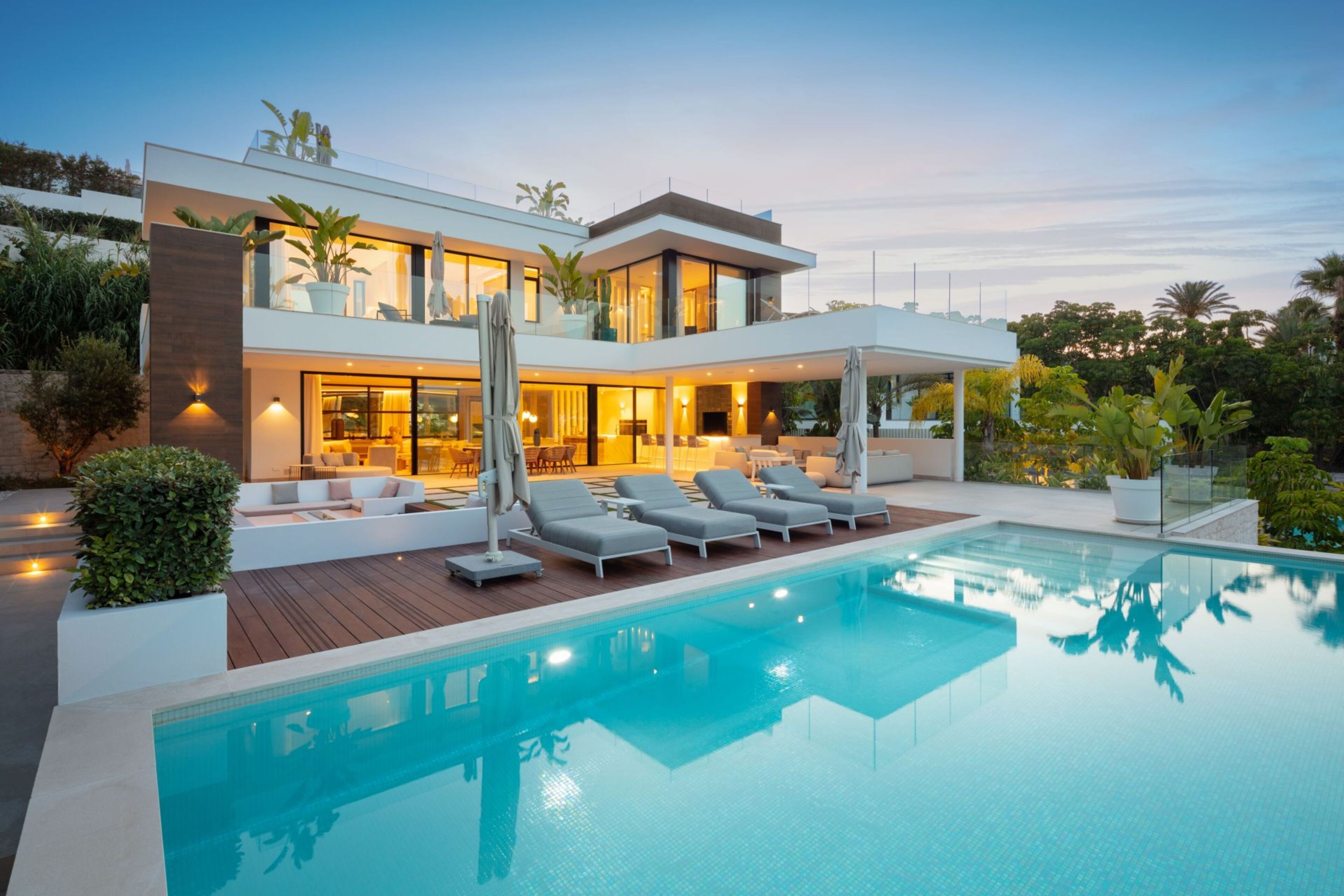 A heated pool