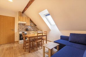 Family Apartment, Multiple Bedrooms (Holy Harmony Suite 3) | Private kitchen | Fridge, oven, stovetop, electric kettle - Holy Harmony Suites Apartments (Bloke)