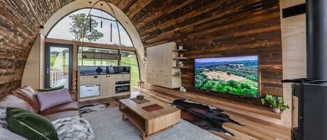 Villa, 1 trÚs grand lit, vue montagne | Coin séjour