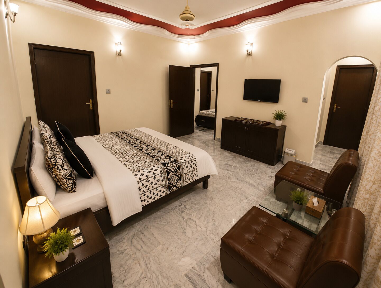 Suíte executiva | Wi-Fi de cortesia, roupa de cama