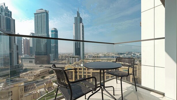 Pemandangan balkon