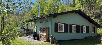Platell Ferienhäuser Harz, Rodelhaus 4 Persoons Bungalow met Buiten Haard