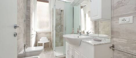 Shower, hair dryer, bidet