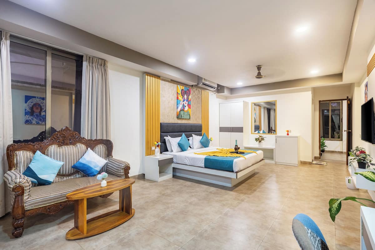 3 habitaciones, ropa de cama de alta calidad y cubrecamas