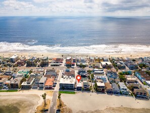 Vlak bij het strand
