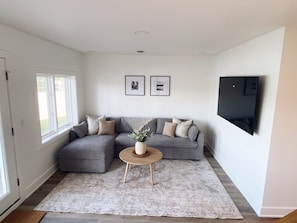 TV connectée, cheminée