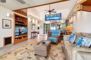 TV - Country Club Villas#316 Top Floor, Incredible Oceanview, Spacious Lanai, Ac (KAILUA KONA)