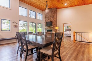 Dining - The Cove | Brand new Smoky Mtn Cabin on Lake Fontana! (Bryson City)