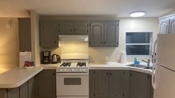 Microwave, oven, stovetop, toaster