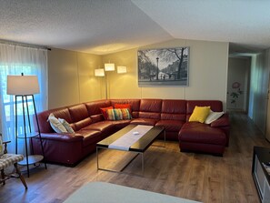 Smart-TV, Kamin, Bücher