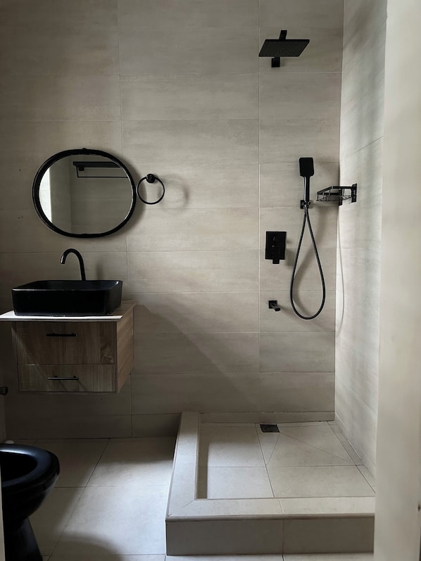 Towels, soap, toilet paper