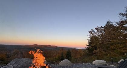 Enjoy sunrise views over Sebago Lake