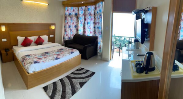 ห้องดีลักซ์ดับเบิล | Wi-Fi ฟรี, ผ้าปูที่นอน