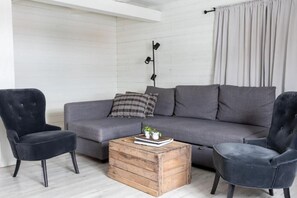 Standard Cabin, 1 Bedroom, Garden View, Garden Area | Living area - Bergs Gård & Hållsvikens Gård (Vasterljung)