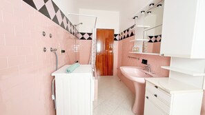 Dusche, Haartrockner, Bidet, Handtücher